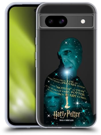 Head Case Designs Officially Licensed Harry Potter Voldemort Yew Wand Deathly Hallows XXXVIII Gel Case [Military Grade Protection] Compatible with Google Pixel 8a and Compatible with MagSafe