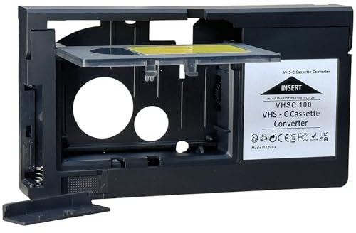VHS-C Tape Adapter,NOT Compatible with 8mm / MiniDV / Hi8,Excellent Choice for Cassette recorders and VHS to Digital conversions