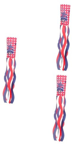 BESPORTBLE 3stücke Us Wind Sock Mit Amerikanischer Flagge Wasserdichter Windsock Für Und Patriotische Feiern Leicht Und Strapazierfähig Für Außenbereich-Dekoration