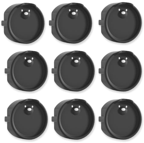 KOMUNJ 10 Stück F Steckdosenabdeckung, Silikon steckdosensicherung, dekorative Abdeckung, Staubschutzhülle, Steckdosen Dekorabdeckungen, Staubschutzabdeckungen, Schutzvorrichtungen (Schwarz)