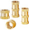 Qrity 20 Piezas Tuercas Moleteadas de Latón, M4x12x6mm Roscada Hembra Tuerca Moleteada, para Fijación de Moldeo por Inyección