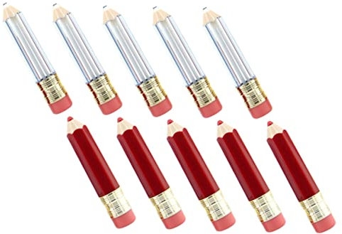 Healeved 1 Jeu Tube Vide De Glaçage Pour Les Lèvres Au Crayon Trousse De Brillant À Lèvres Contenants De Brillant À Lèvres Tubes De Bricolage De Rouge À Lèvres Conteneurs 10 Pièces