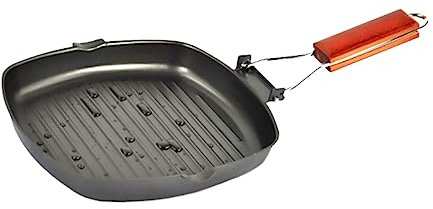 KICHOUSE sartén de bistec sartenes antiadherentes frigideira antiadherente parrillas barbacoa rejilla barbacoa parrillas para sartén antiadherente maceta cuadrada Black