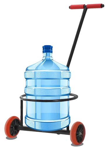 Leichter Transportwagen, Handwagen, Eimerwagen, Tragkraft 120kg, Durchmesser 33cm, geeignet zum Transport von Milchkannen, Eimern, Mülleimern