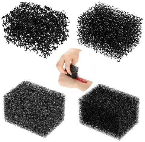 4 tipi Stipple Sponge Halloween Makeup Sponge Special Effect Wound Sponges Black Face Makeup Tools per Texture Barba Lentiggine Trucco Halloween Make up Cosplay Party Art Shaping Effetti speciali