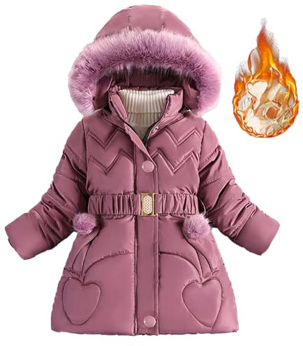 Generisch Giubbino invernale per bambini In Lungo Plus Ispessimento Stile Estero Femminile Moda Piumino Giacca Imbottita Inverno Maglione Donna Senza Caldo
