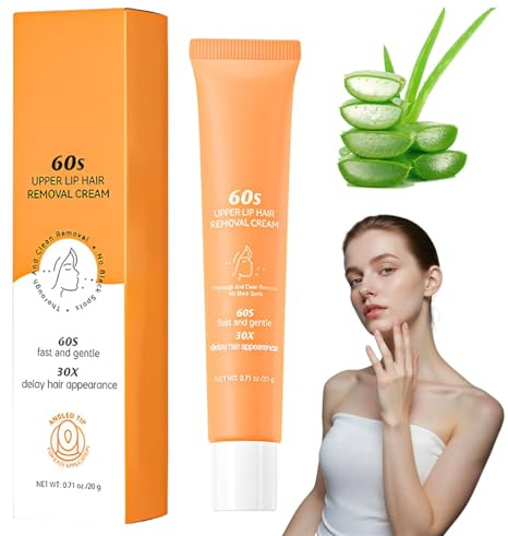 VRYNDH Crème Dépilatoire - creme epilatoire visage femme,Épilation Précise Lèvres Supérieures Sourcils Bikini - Hypoallergénique pour Peau sensible - Naturel Vegan Cruelty Free - 20g