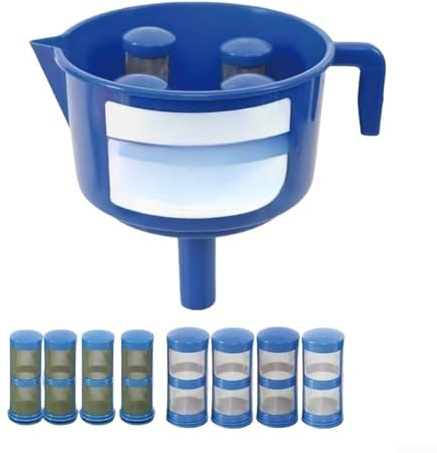 Imbuto separatore olio-acqua per sistema di alimentazione con 4 elementi filtranti impilati per un'efficace rimozione delle impurità superiori a 12 micron