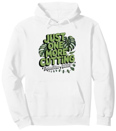 Monstera Collector Just One More Cutting Indoor Jungle Pullover Hoodie