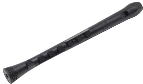 Blockflöjt Plastblockflöjt C Dur Bärbart Nybörjarinstrument(Black black)