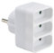 Adaptador Triple 2P 6A Blanco