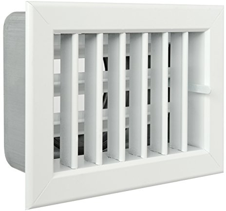 La Ventilazione GCSIB1813100 Griglia Incasso per Camini, Alluminio Bianco, 180x130 mm