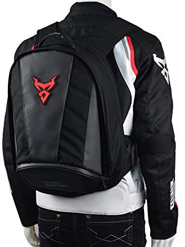 Oxford Cloth Motorcycle Helmet Backpack - Waterproof Cycling Backpack for Racing, Leisure Travel, Outdoor Sports, Riding, Camping, Hiking