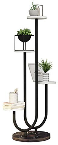 Zeitgenosse Blumenregal Holz Blumentreppen Pflanzentreppe Indoor Outdoor Metallständer Blumentöpfe Pflanzgefäß Halter Leiterregal Garten Wohnzimmer Balkon Terrasse Decor