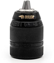 BaerCoil BAER Multi Schnellspannbohrfutter, 1,5-13,0 mm, 1/2-20UNF, Bohrfutter, Bohrkopf, Hochpräzisionsbohrfutter für Handbohrmaschinen, Spannfutter