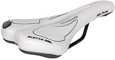 Sella Montegrappa per Bicicletta da Corsa MTB Trekking Unisex MOD. SM Eletta Gel 1150 Made in Italy Colore Bianco