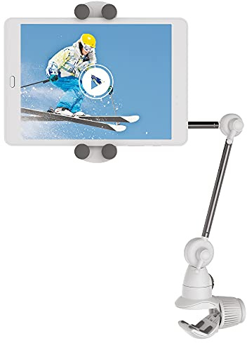 Barkan Tablet Halterung für 4-12 Zoll Geräte, Tragbare Multiposition, 360 Grad drehbare, für iPad, Samsung Tab und mehr, für Smartphone & Tablet, T580