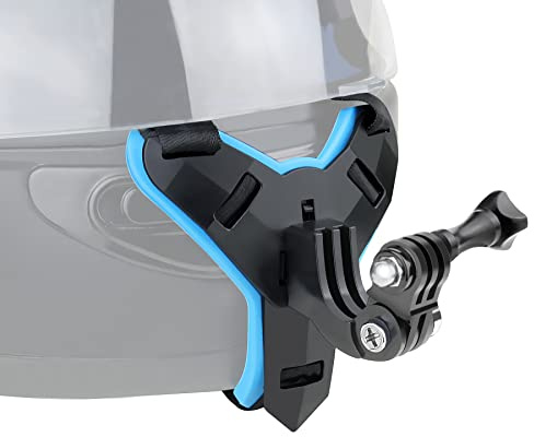 YALLSAME Helmet Chin Mount for GoPro Action Camera | Motorcycle Strap Attachment Full Face Helmet Rhino Mount Accessories for Hero 13 12 11 10 9 8 7 for High-Speed Racing Sport