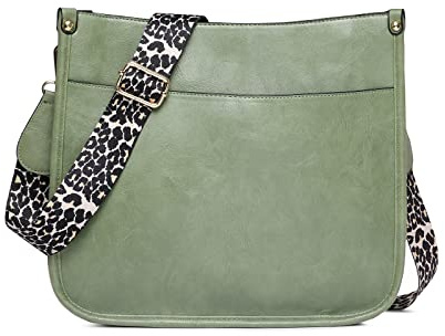 EVEOUT Women Retro Crossbody Bag Large Capacity PU Leather Hobo Bag All-Match Casual Shoulder Bag Girls