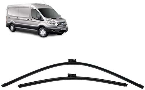 BIAREN Front Windscreen Flat Wiper Blade Set For Ford Transit Mk8 2014 Onwards GK3JS17528AA 2120669 BK3JS17528AA 1949449, Pair 30 21