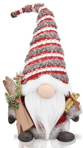 EKARSEN Handcraft Gnome Christmas Decoration, Large-Sized Nordic Gonk Cute Scandinavian Tomte Dwarf Decor of House in Traditional Festivals