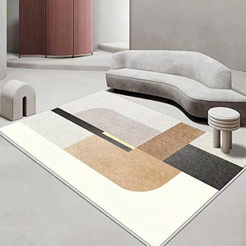 Tappeti Design Teppich rutschfest waschbarer 100 X 200 cm Unregelmäßige Kunst der einfachen Mode für Balkon Terrasse Wintergarten, Küche Esszimmer 100 * 200cm
