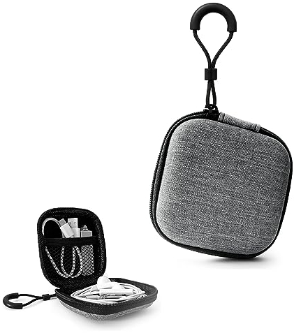 SHENLONG EVA Portable Earphone Cases, Multi-functional Headphone Cases, Zip Shell Carrying Earbud Pouches for Headset