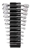 TEKTON Stubby WCB95401 - Juego de llaves combinadas con organizador modular ranurado, 11 piezas (1/4-3/4 pulgadas)