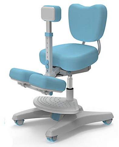 ALEjon Verstellbarer, ergonomischer Kniestuhl mit Rückenstütze für Kinder, selbstsichernde Riemenscheibe zur Haltungskorrektur, geeignet für einen Höhenbereich von 1,1 m bis 1,8 m