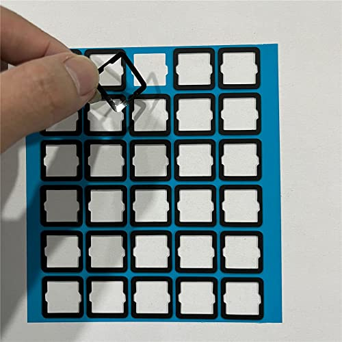 120PCS Schiuma di smorzamento del suono della tastiera Tastiera interruttore smorzatori di suono foglio DIY Tastiera meccanica Schiuma per il silenziatore dell'albero interassiale (per Poron)