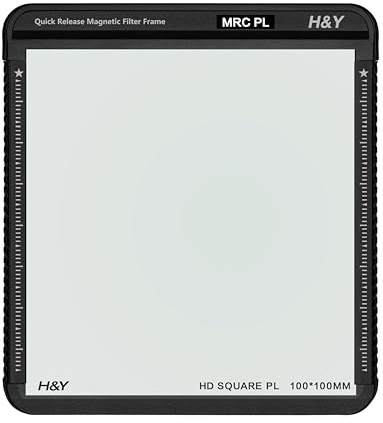 H&Y Filtro polarizador cuadrado de la serie K, 100 mm x 100 mm