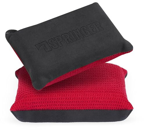 SPRINGER ZX1200 - - 2 x Spugna per parabrezza - - Pulizia senza pelucchi né aloni - Spugna antiappannamento a doppia faccia - Microfibra super assorbente - Spugna per vetri auto