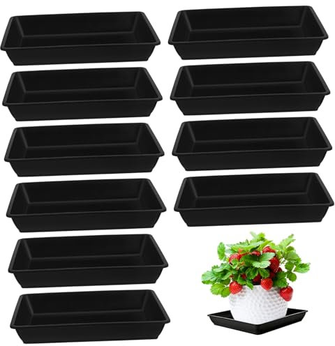 Toddmomy 12er Set Pflanzuntersetzer Aus Quadratische Blumentopfuntersetzer Wasserauffangschalen Für Garten Und Balkon
