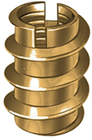 RAMPA Gewindemuffe Typ A, M3 x 8 mm, Messing, 100 Stück
