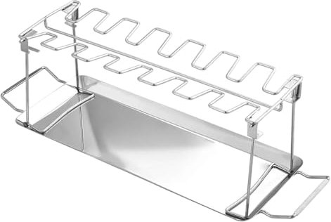 Generisch Estantería para pollos para barbacoa, rack para patas de pollo | Robusto soporte plegable de alto rendimiento para barbacoa de camping, preparación de cocina al aire libre