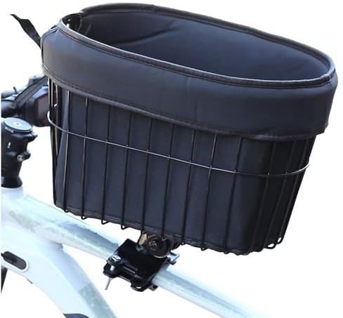 Cesta portante para Perros - Cesta para Bicicleta para Mascotas, portadoras de | Transportador de Perros de Gato en Bicicleta acoplable, cestas de Cachorro para Cachorros Seguros para pi