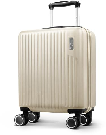 LUGG 15inch Vacay Suitcase ABS Luggage, Aluminium Trolley Handle, 360° Spinner Wheels, Water-Resistant & Durable Material - Airline Compatible (45 x 20 x 33cm)