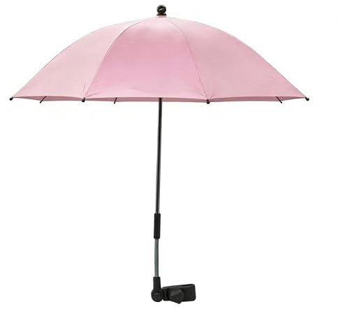 Alephnull Cochecito de bebé Paraguas Cochecito Sombrilla Cochecito Sombrilla con Abrazadera Ajustable 360 Grados Impermeable Paraguas para Cochecito