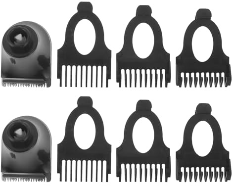 COLLBATH 2 Stück Aufsätze für Haarschneidemaschinen aus Edelstahl mit 3mm 5mm 7mm Führung für Reise und Komfort Design Ersatzkopf für Elektrischen Rasierer