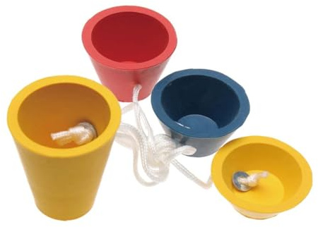 BESPORTBLE Lot de 8 Tees de Golf en Caoutchouc Souple, 4 Tailles, Accessoires D’entraînement Golf pour Précision et Distance, Compatibles Tapis et Practice Hiver