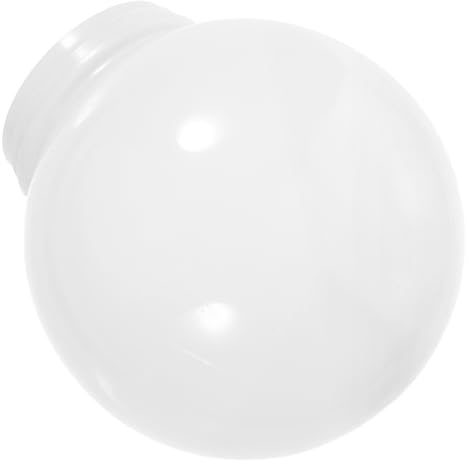 NULYLU Pantalla de Lámpara Acrílica Esférica Lechosa de 15 Cm, Cubierta de Luz Exterior para Pared Diámetro 7,5 Cm, Compatible Base de 8 Cm, Iluminación Difusa para Jardín y Terraza