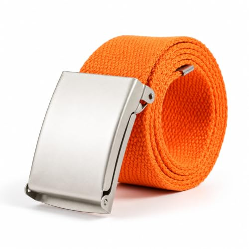 Ham-Hash Gürtel Herren und Damen Ohne Löcher - Stufenlos Verstellbar Canvas Stoff Gürtel - Outdoor Business Arbeitsgürtel Passt Überall Hin, Unisex Stoffgürtel 130cm lang - 3,8cm breit