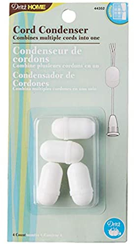 Dritz Cord Condensers, White, 4/Pack