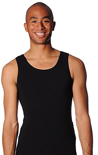 Roch Valley Oliver Sleeveless Mens/Boy's Leotard Black Adult Large 14 UK