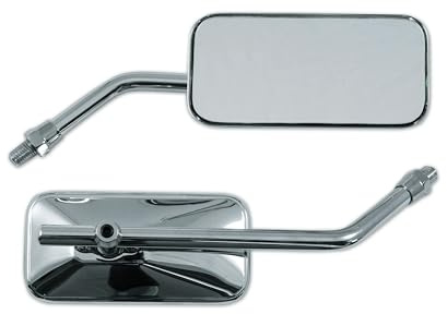 Universal Espejos Moto Retrovisores Motocicleta Chopper Bobber Cromo