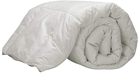 Pikolin Home - Couette en Duvet pour Lit 150 cm, Garnissage 92% Duvet d’Oie, 250 g/m², Respirante et Lavable, Tissu 100% Coton Downproof, Dimensions 220 x 225 cm, Idéale pour Automne et Hiver