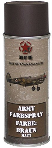 BW Army Farbspraydosen Sprühfarbe Armeelack 400ml DS Braun matt