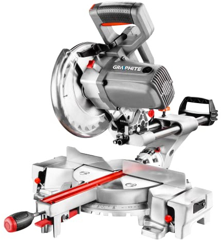 Graphite Sega circolare manuale 1800 Watt con laser, velocità: 4800 giri/min con funzione di scivolamento