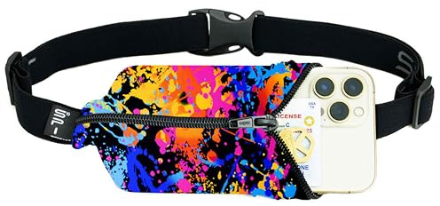 Spibelt Zeibe SP001.07 Laufgürtel, Unisex, Schwarz/Pink, Einheitsgröße