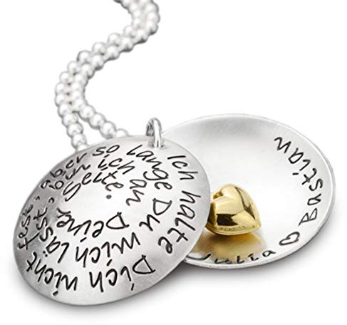 samavaya Partnerkette 925 Silber mit Gravur Was Wär Ich Ohne Dich | Partnerschmuck, Mit Wunschtext, Mit Namen